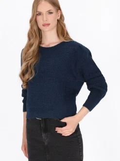 Dreimaster Damen Pullover in marine