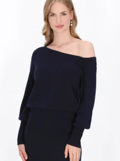 Dreimaster Damen Pullover in marine