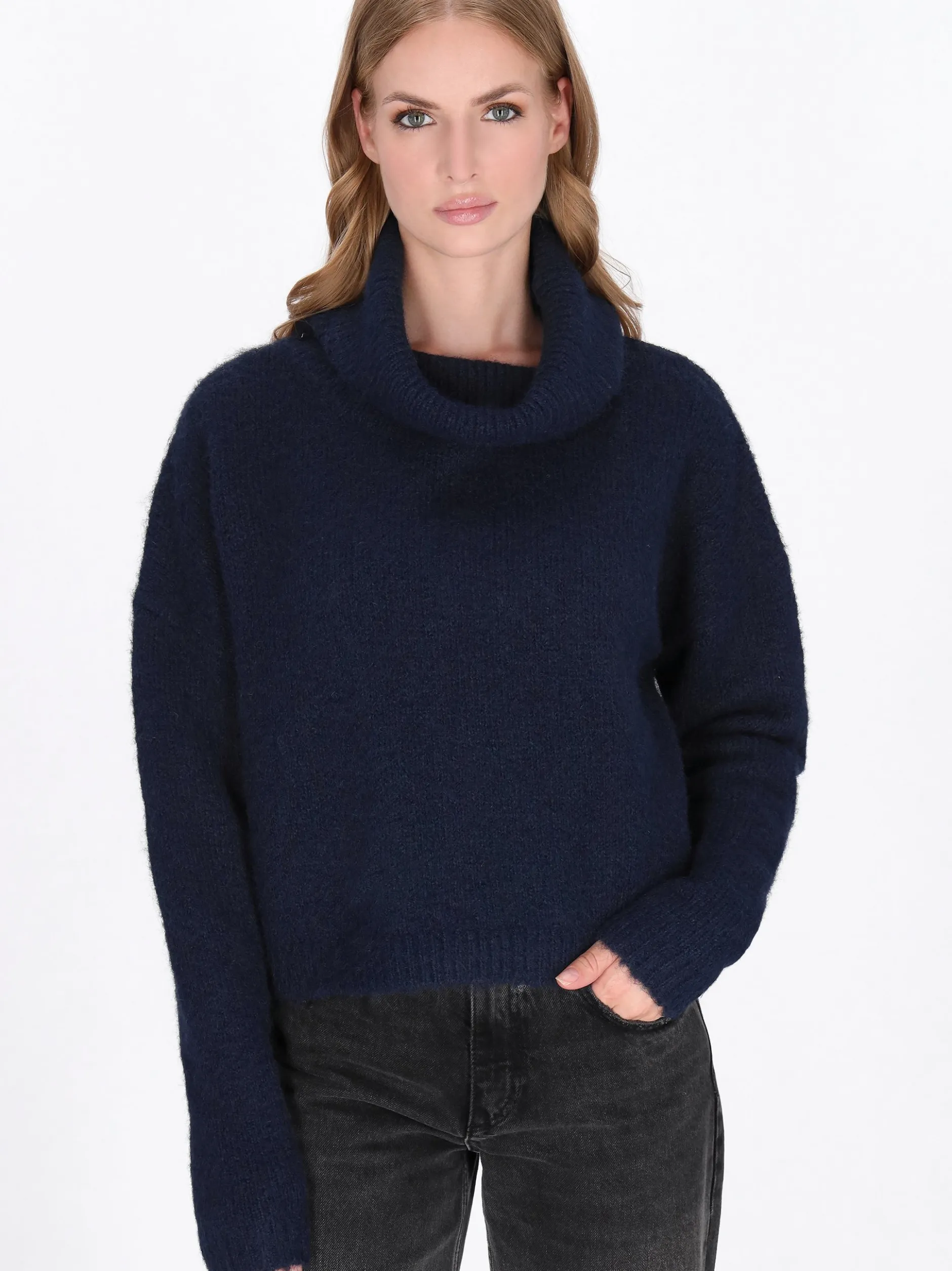 Dreimaster Damen Pullover in marine