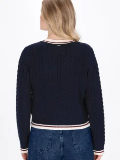 Dreimaster Damen Pullover in marine