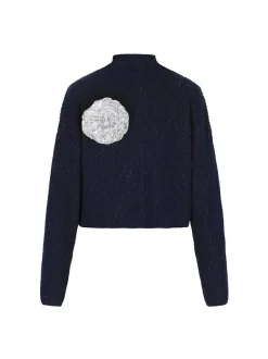 Dreimaster Damen Pullover in marine
