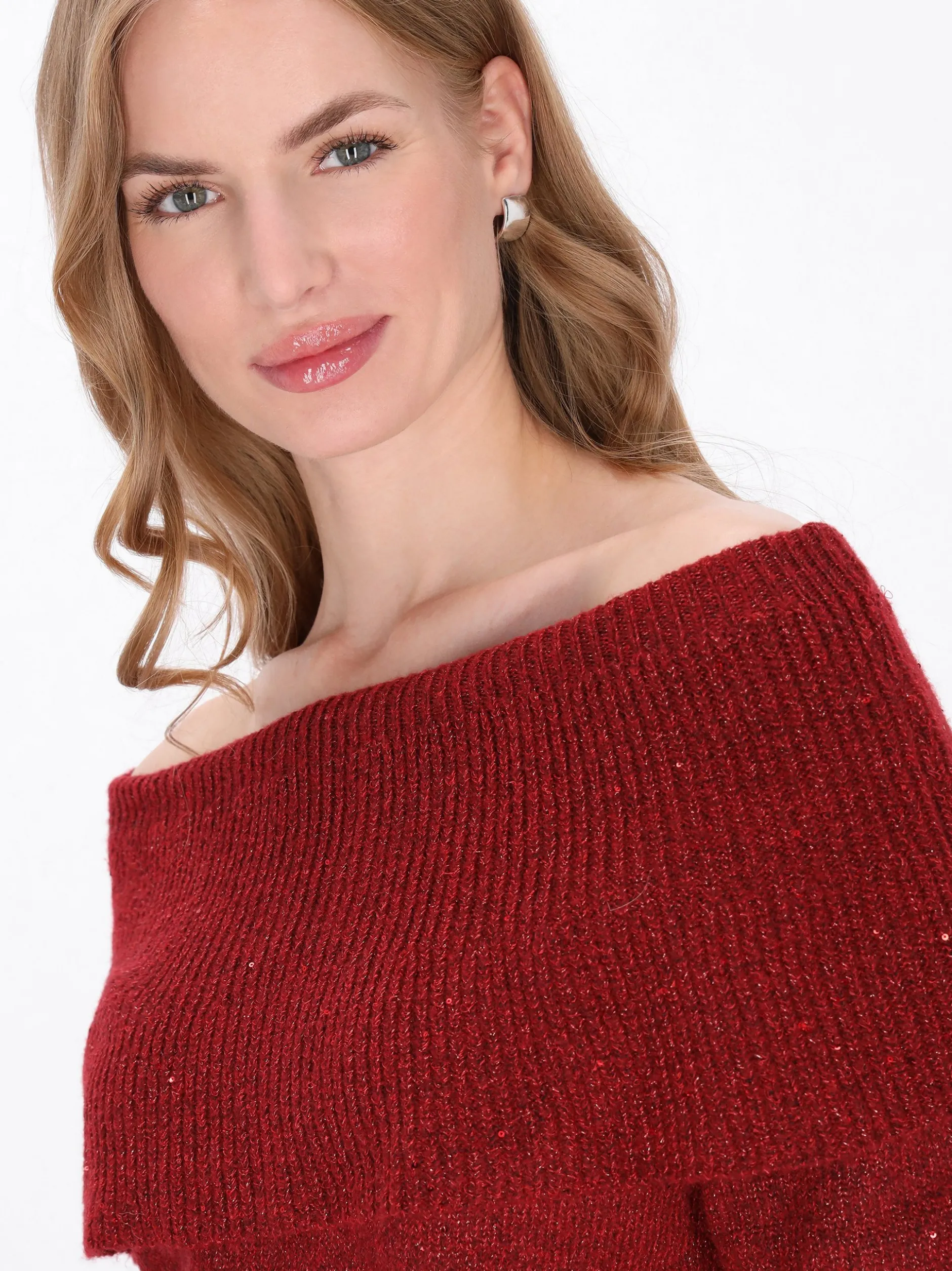 Dreimaster Damen Pullover in rot