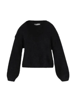 Dreimaster Damen Pullover in schwarz