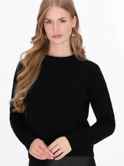 Dreimaster Damen Pullover in schwarz