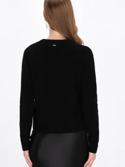 Dreimaster Damen Pullover in schwarz