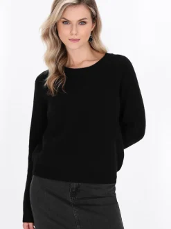 Dreimaster Damen Pullover in schwarz