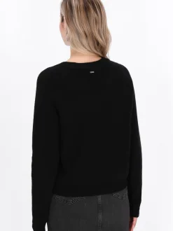 Dreimaster Damen Pullover in schwarz