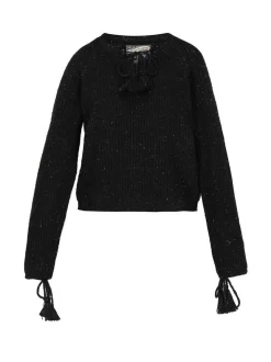Dreimaster Damen Pullover in schwarz