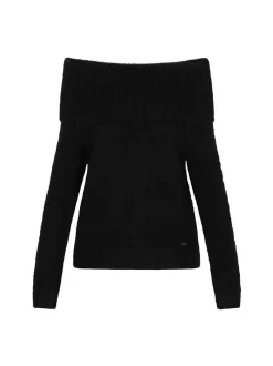 Dreimaster Damen Pullover in schwarz