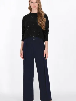 Dreimaster Damen Pullover in schwarz