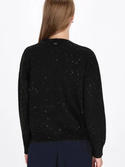 Dreimaster Damen Pullover in schwarz