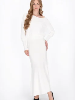 Dreimaster Damen Pullover in weiß