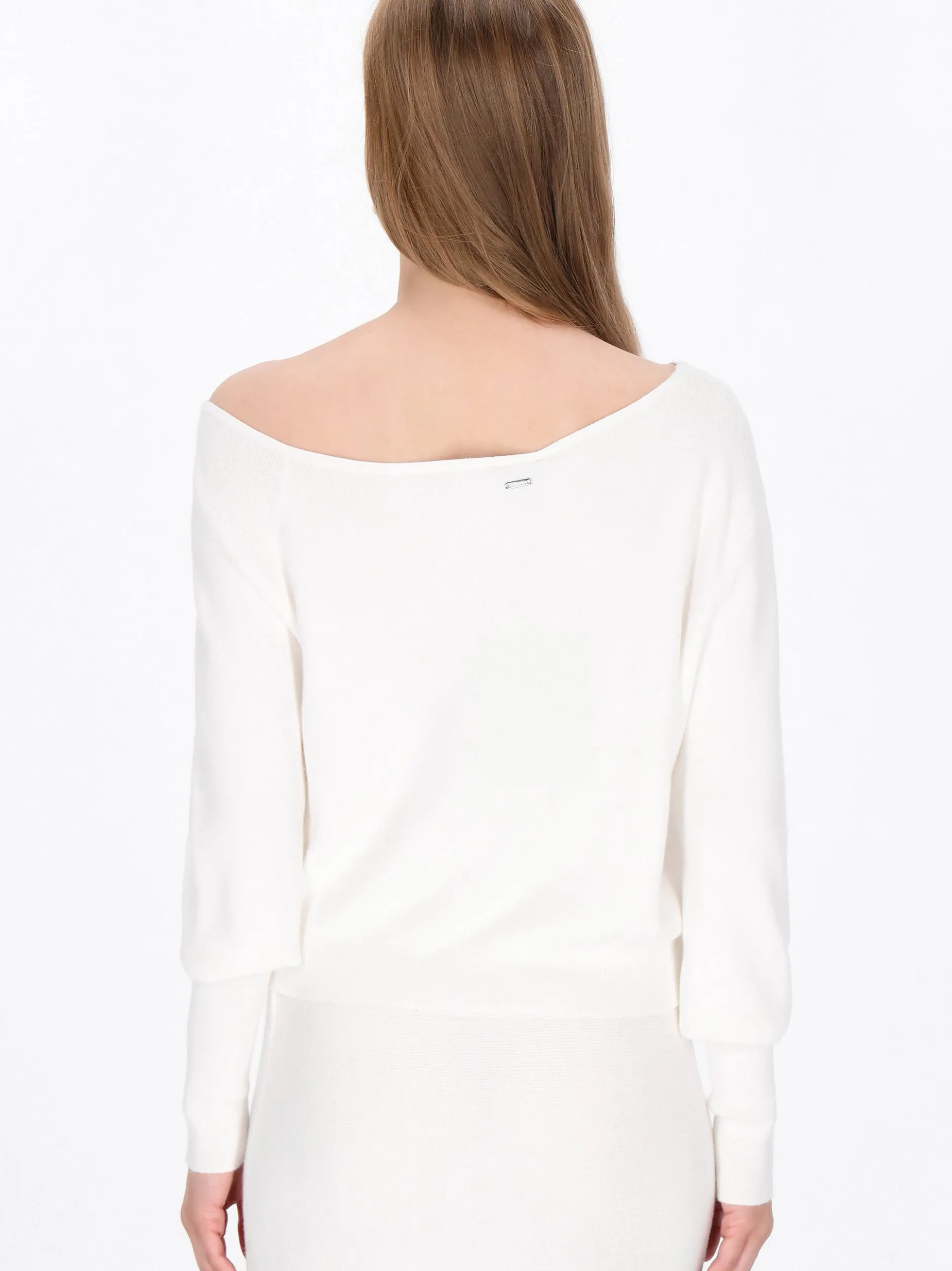 Dreimaster Damen Pullover in weiß