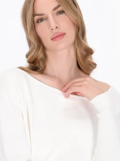 Dreimaster Damen Pullover in weiß