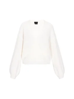 Dreimaster Damen Pullover in weiß