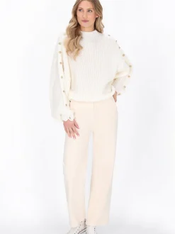 Dreimaster Damen Pullover in weiß