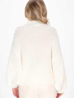 Dreimaster Damen Pullover in weiß