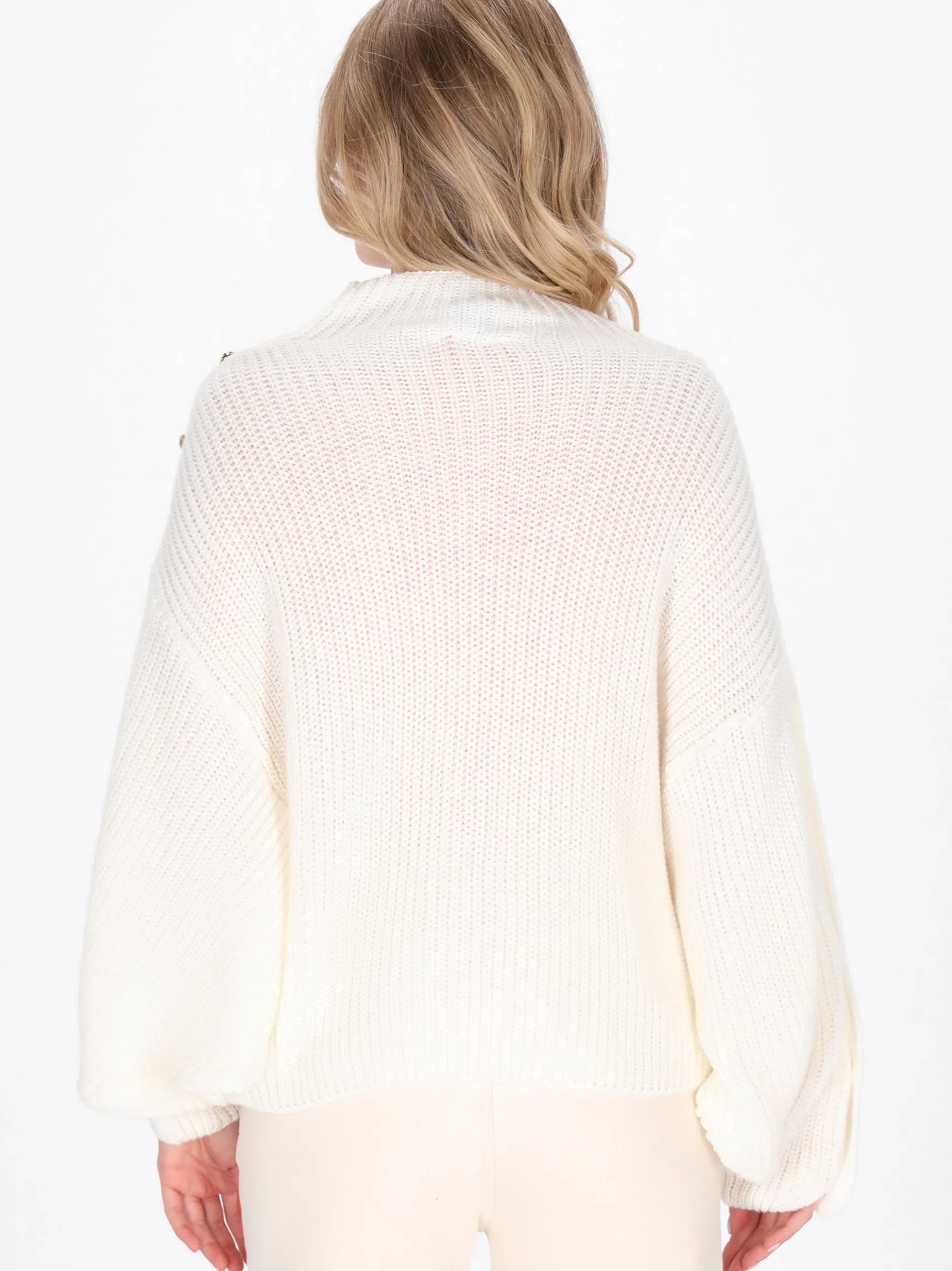 Dreimaster Damen Pullover in weiß