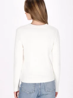 Dreimaster Damen Pullover in weiß