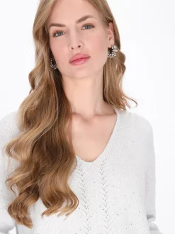 Dreimaster Damen Pullover in weiß