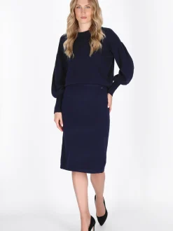 Dreimaster Damen Rock in blau