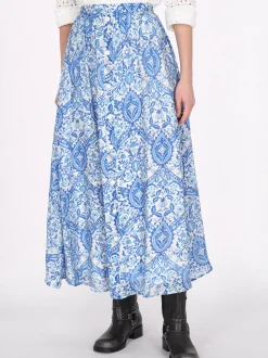 Dreimaster Damen Rock in blau