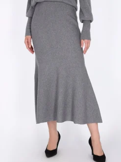 Dreimaster Damen Rock in grau