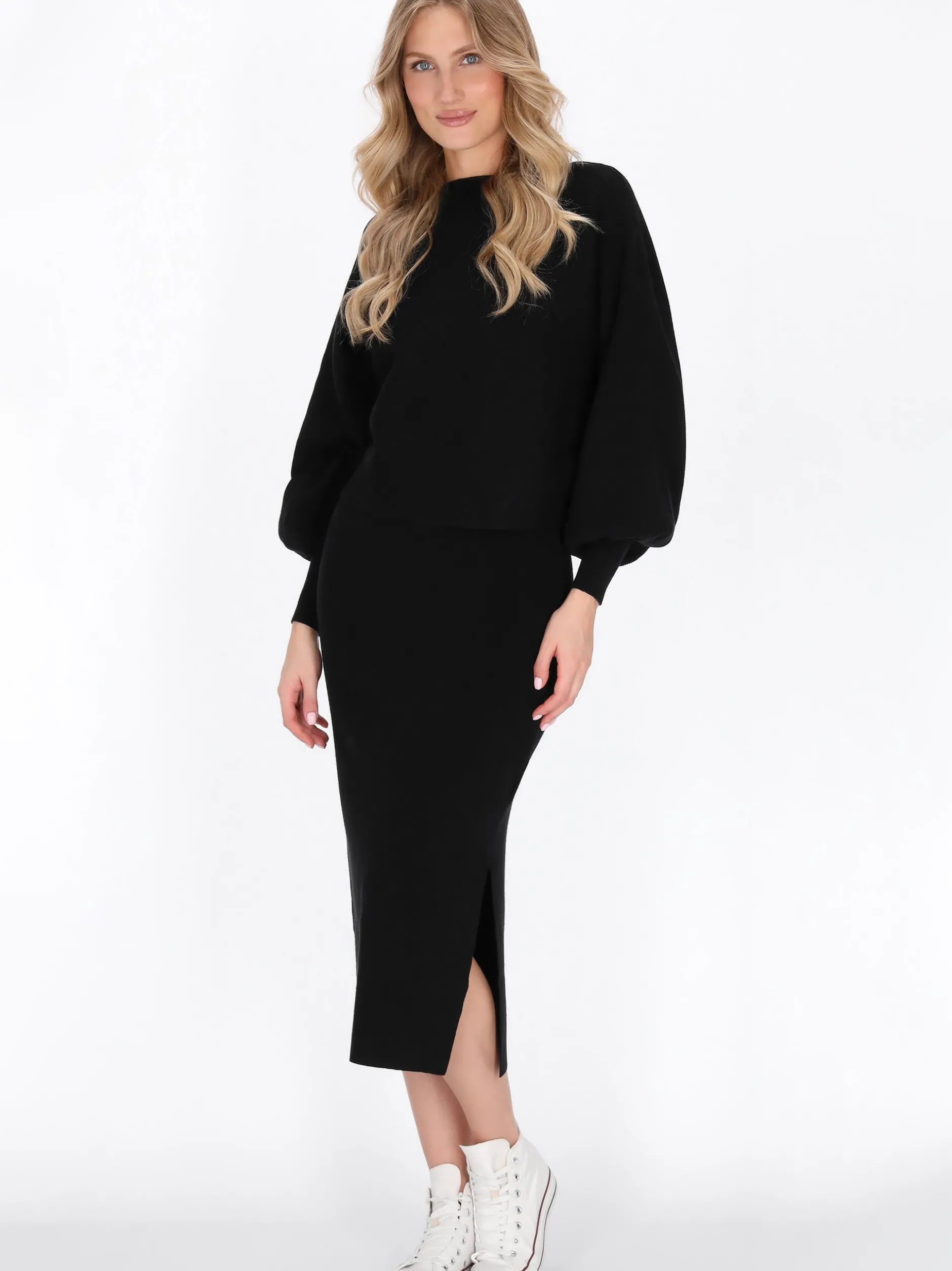 Dreimaster Damen Rock in schwarz