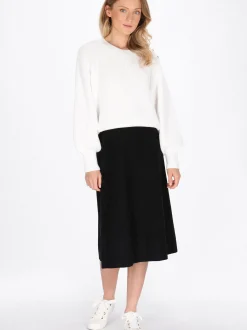 Dreimaster Damen Rock in schwarz
