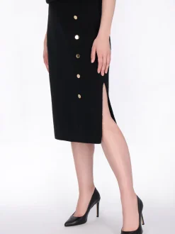 Dreimaster Damen Rock in schwarz