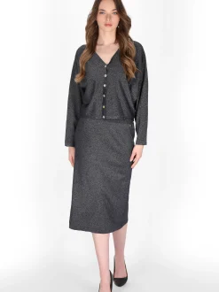 Dreimaster Damen Rock in schwarz