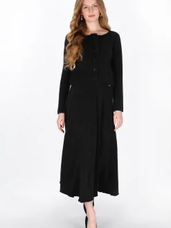 Dreimaster Damen Rock in schwarz