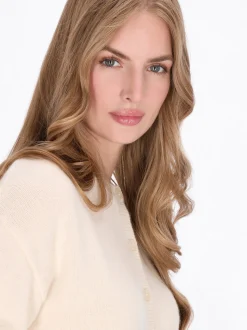 Dreimaster Damen Strickjacke in beige