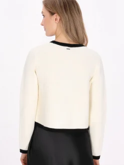 Dreimaster Damen Strickjacke in beige