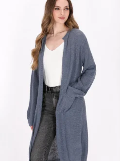 Dreimaster Damen Strickjacke in blau