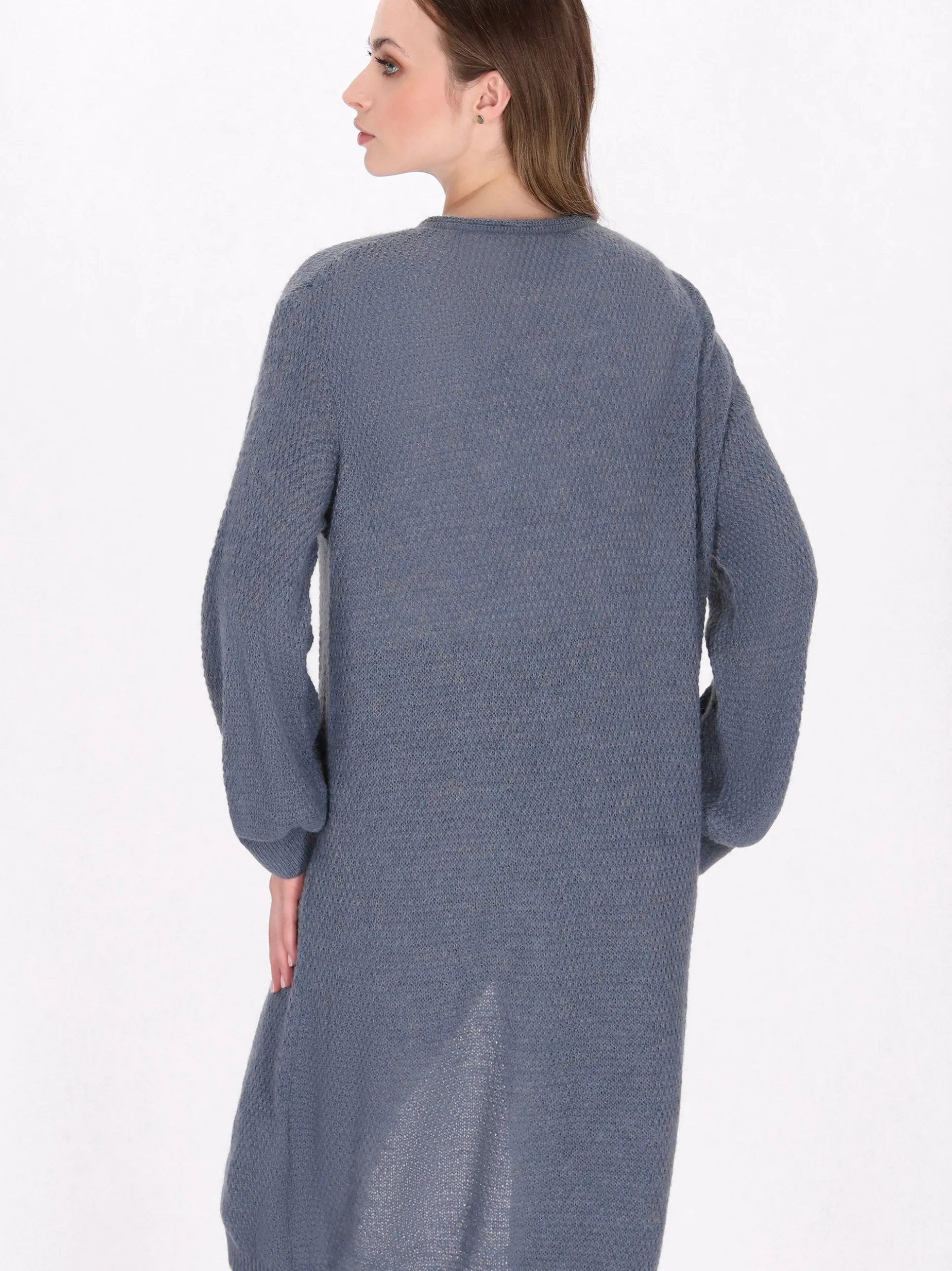 Dreimaster Damen Strickjacke in blau