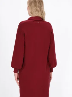 Dreimaster Damen Strickjacke in bordeaux