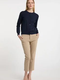 Dreimaster Damen Strickjacke in marine