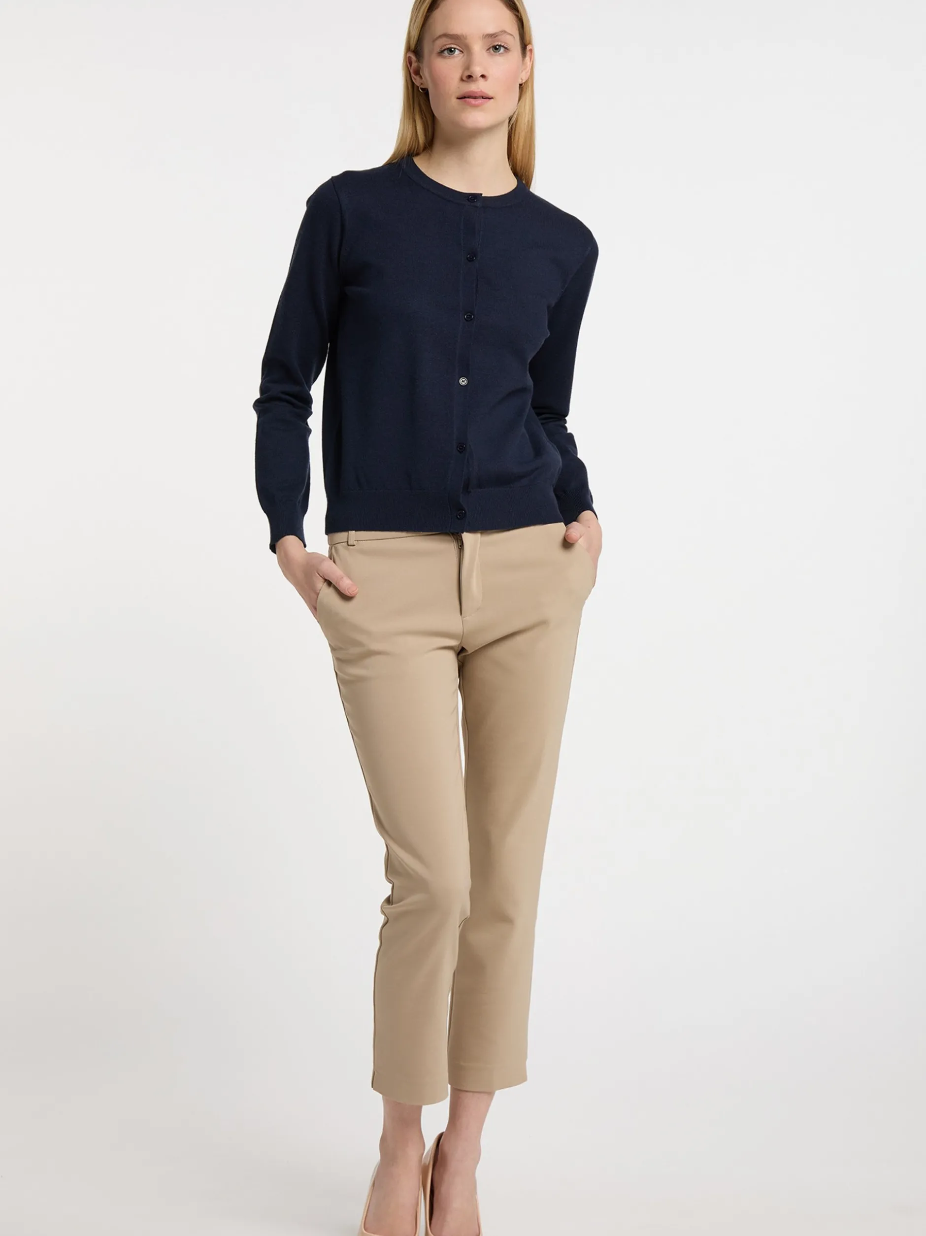 Dreimaster Damen Strickjacke in marine