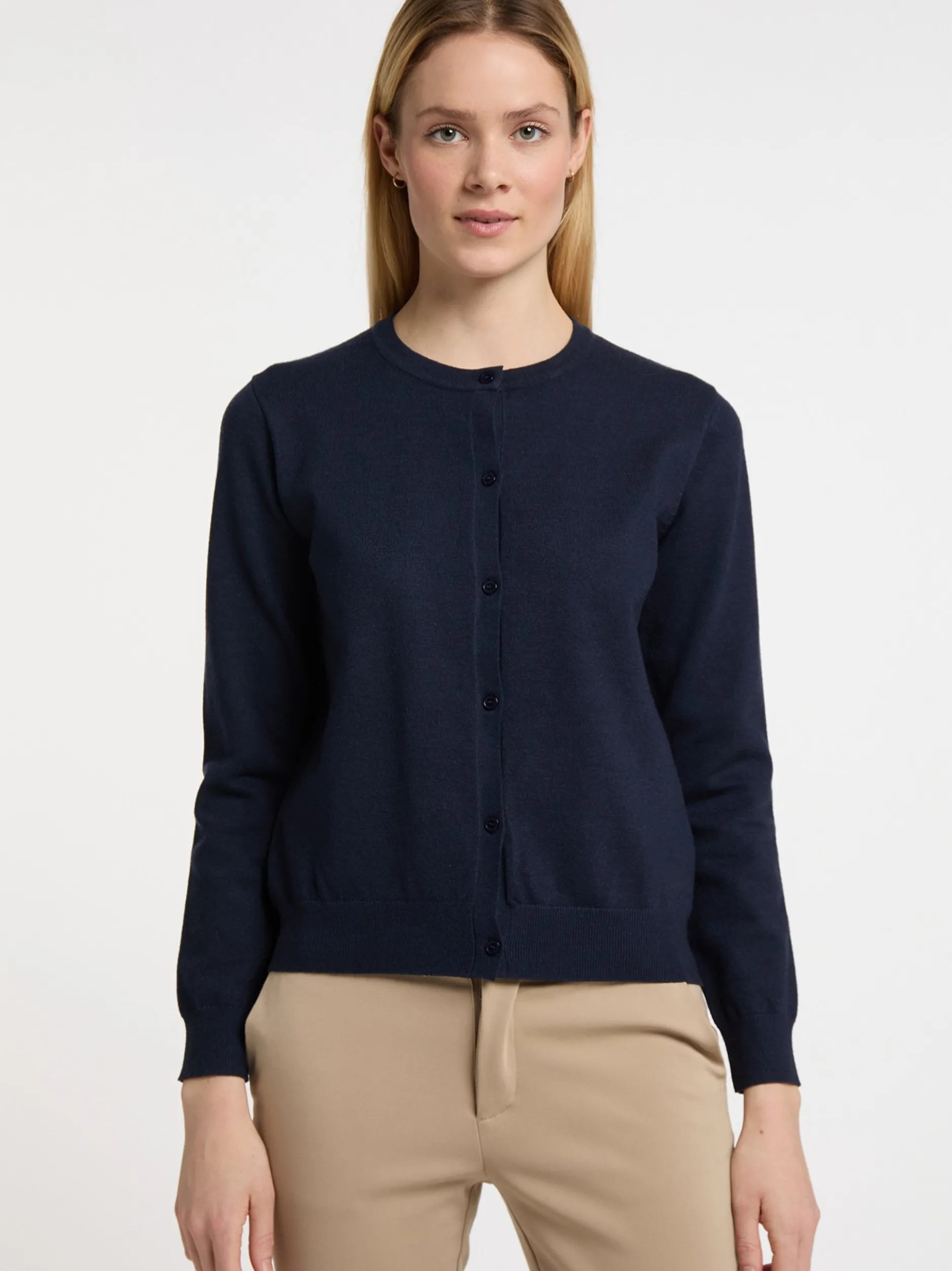 Dreimaster Damen Strickjacke in marine