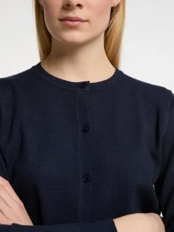 Dreimaster Damen Strickjacke in marine