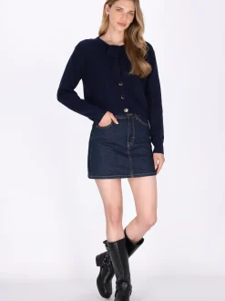 Dreimaster Damen Strickjacke in marine