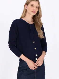 Dreimaster Damen Strickjacke in marine