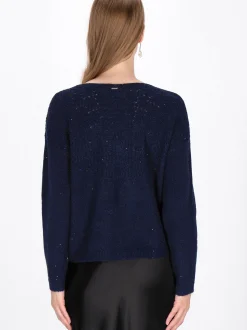 Dreimaster Damen Strickjacke in marine