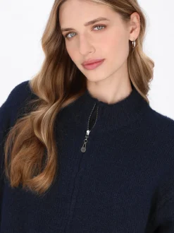 Dreimaster Damen Strickjacke in marine