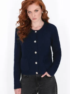Dreimaster Damen Strickjacke in marine
