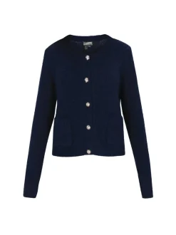 Dreimaster Damen Strickjacke in marine