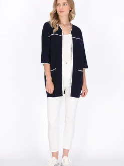 Dreimaster Damen Strickjacke in marine
