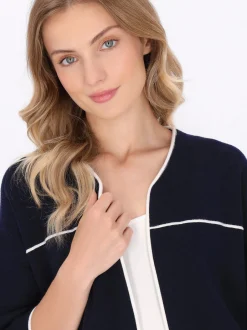 Dreimaster Damen Strickjacke in marine