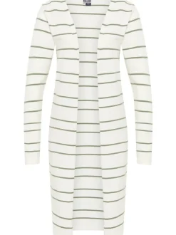 Dreimaster Damen Strickjacke in oliv